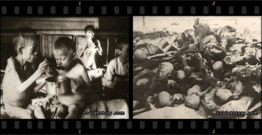 Авторы фильма «The Soviet Story» утверждают, что на этих фотографиях изображены жертвы голода 1932–1933 годов